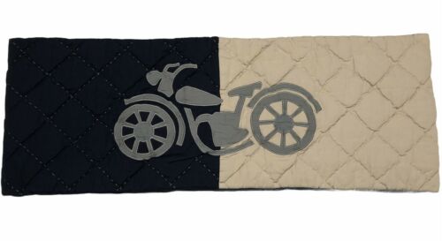 Pottery Barn Kids Lumbar Sham Charlie Bike Bicycle Khaki Blue 35 x 13 Quilted - Fresh Stock Dated December 2025