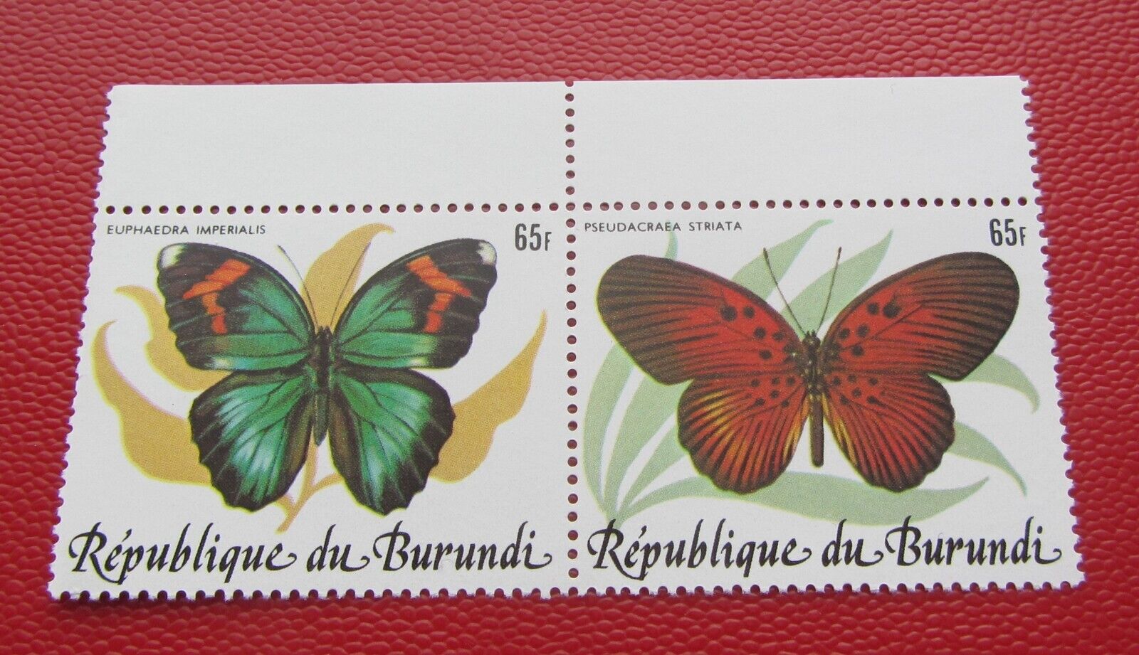 Burundi 1984 butterflies Scott # 615  CV 150 $  MNH VERY FINE - Fresh Stock Dated January 2026