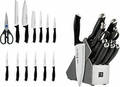 HENCKELS H13581-000 Silvercap Knife Block Set 14 Piece Black - Fresh Stock Dated December 2025