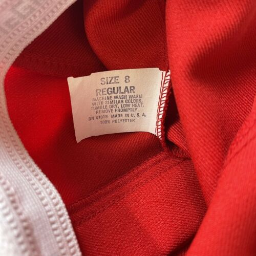 Vintage McGregor Sz S 8 Action Waist Red Pleated Front A Line Skirt with Pockets - Fresh Stock Dated March 2026