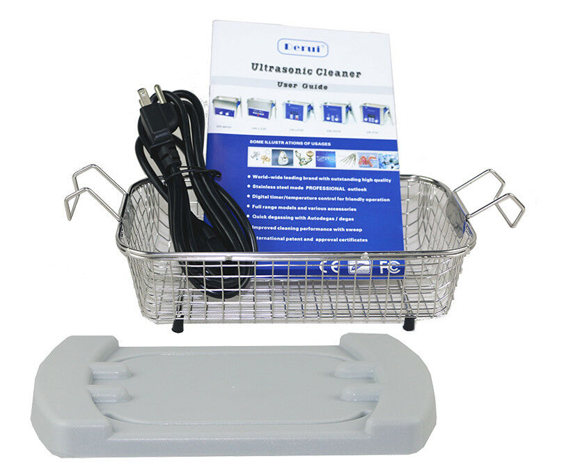 Home Stainless Ultrasonic Cleaner 3L Solution Bath For Clean Watch Jewelry Parts - Fresh Stock Dated February 2026