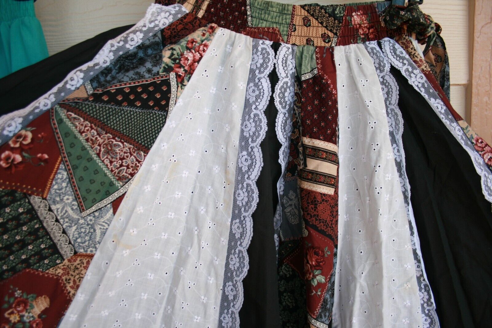 Lot of 10 Vintage Boho Hippie Pleated Circle Skirts in Flannel Cotton Poly S/M - Fresh Stock Dated March 2026