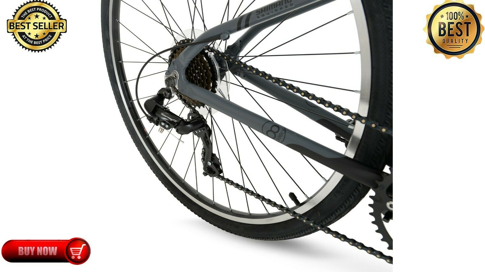 Hyper Bicycles 700c Adult Urban Bike, Black/Gray Fast Free Shipping New Arrival - Fresh Stock Dated December 2025