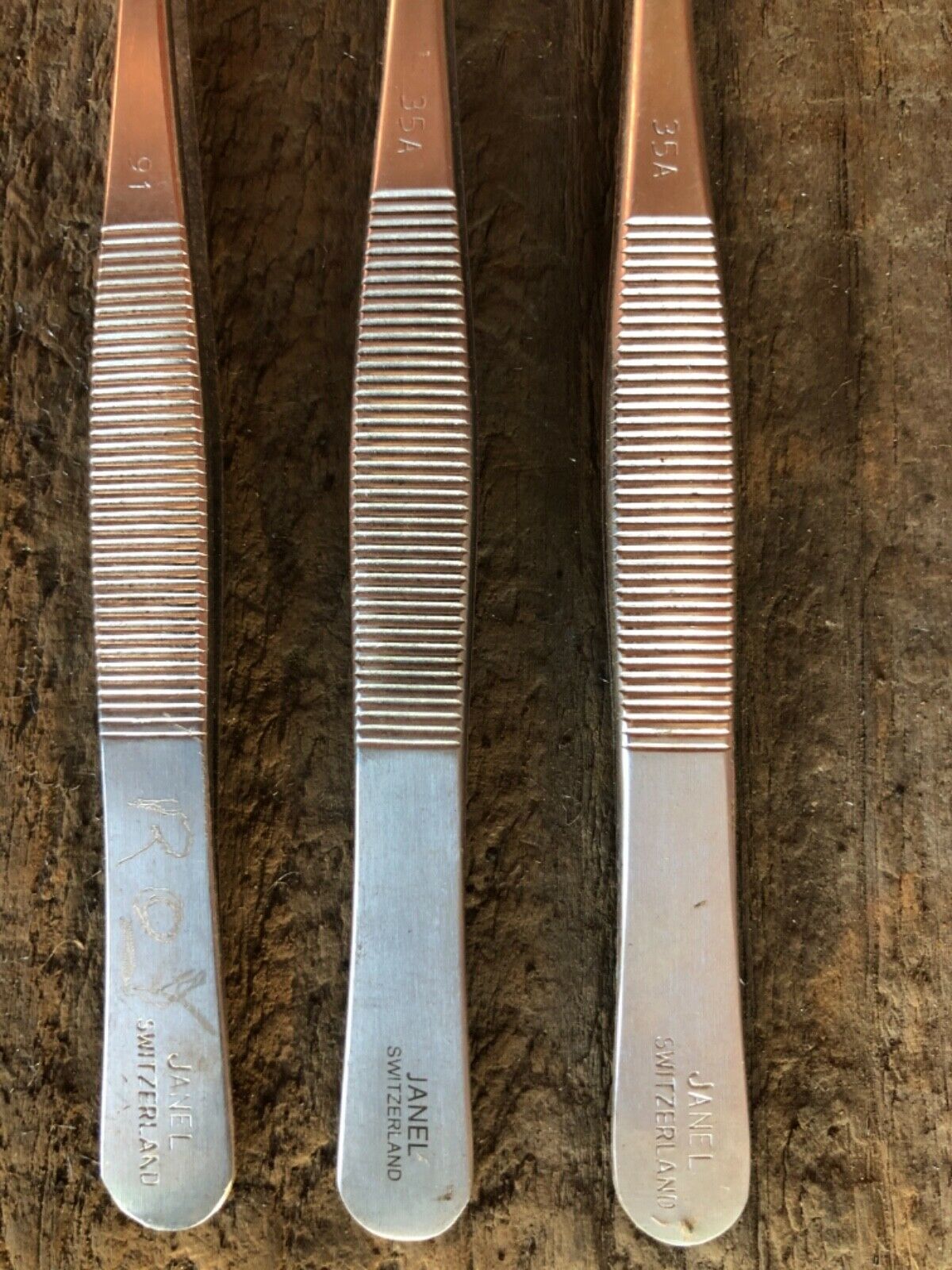 VINTAGE JANEL ANTI-MAGNETIC & ANTI ACID TWEEZERS (MADE IN SWITZERLAND) - Fresh Stock Dated February 2026