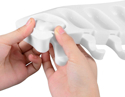 2 Pack Ice Cream Mould Popsicle Mold, Homemade Popsicle with Wooden Sticks - Fresh Stock Dated February 2026