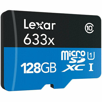 Lexar High-Performance 633x microSDHC/microSDXC UHS-I 128GB Memory Card - Fresh Stock Dated February 2026