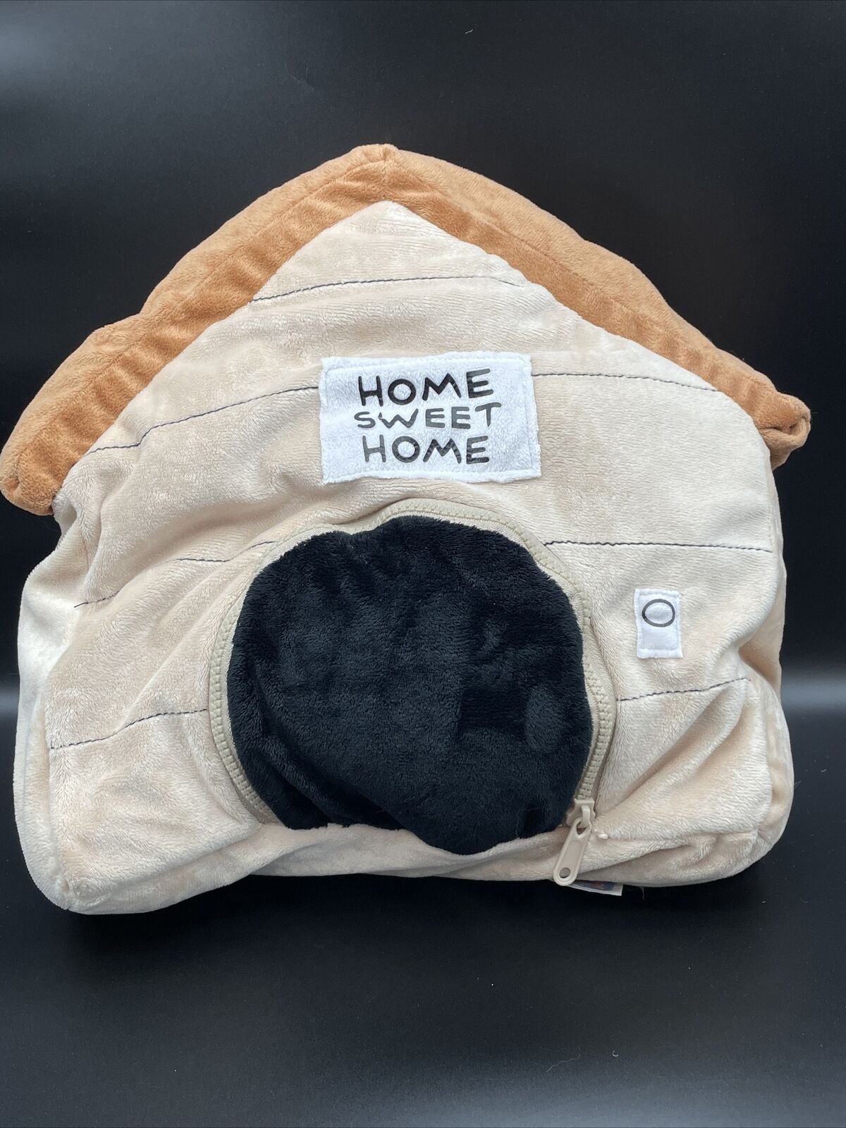 Happy Nappers Home Sweet Home Dog Perfect Play Pillow 14” x 12” Beige Doghouse - Fresh Stock Dated February 2026