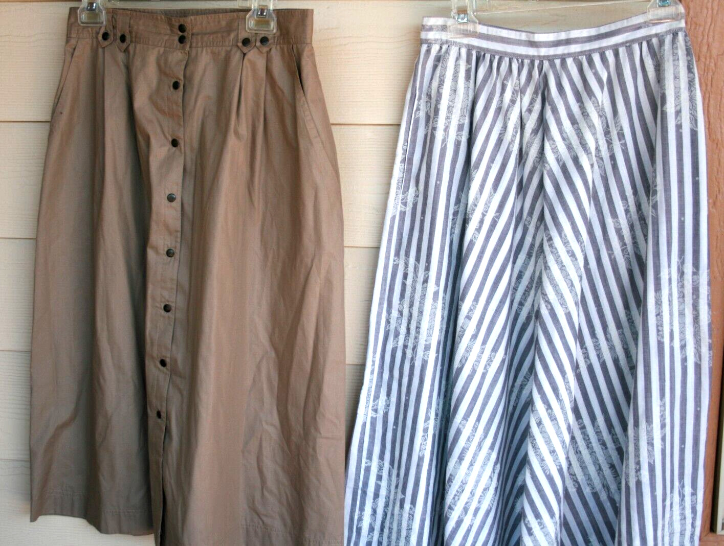 Lot of 10 Vintage Boho Hippie Pleated Circle Skirts in Flannel Cotton Poly S/M - Fresh Stock Dated March 2026