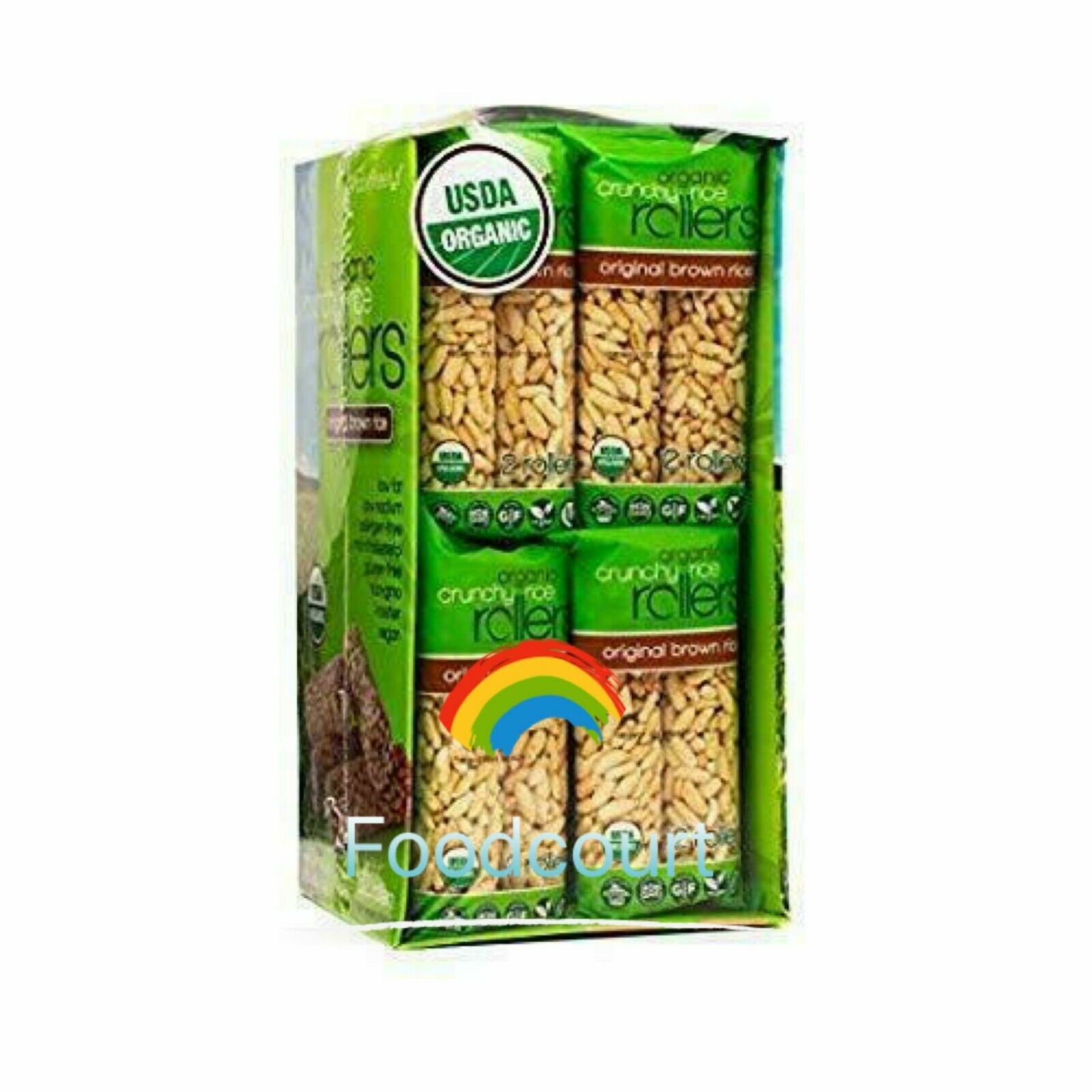 2 Packs Bamboo Lane Organic Crunchy Rice Rolls 16 CT 14 OZ Each Total 64 Rollers - Fresh Stock Dated December 2025