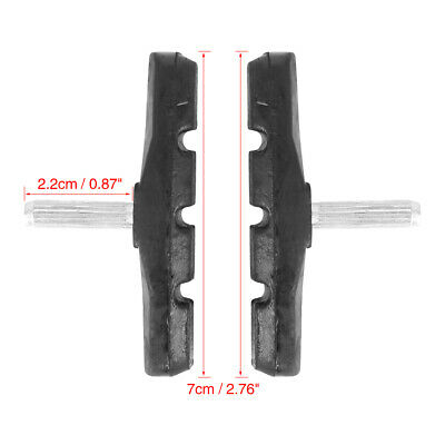 2 Pair Cantilever Bike Brake Pads Threadless Post Mountain Bike MTB 70mm - Fresh Stock Dated February 2026