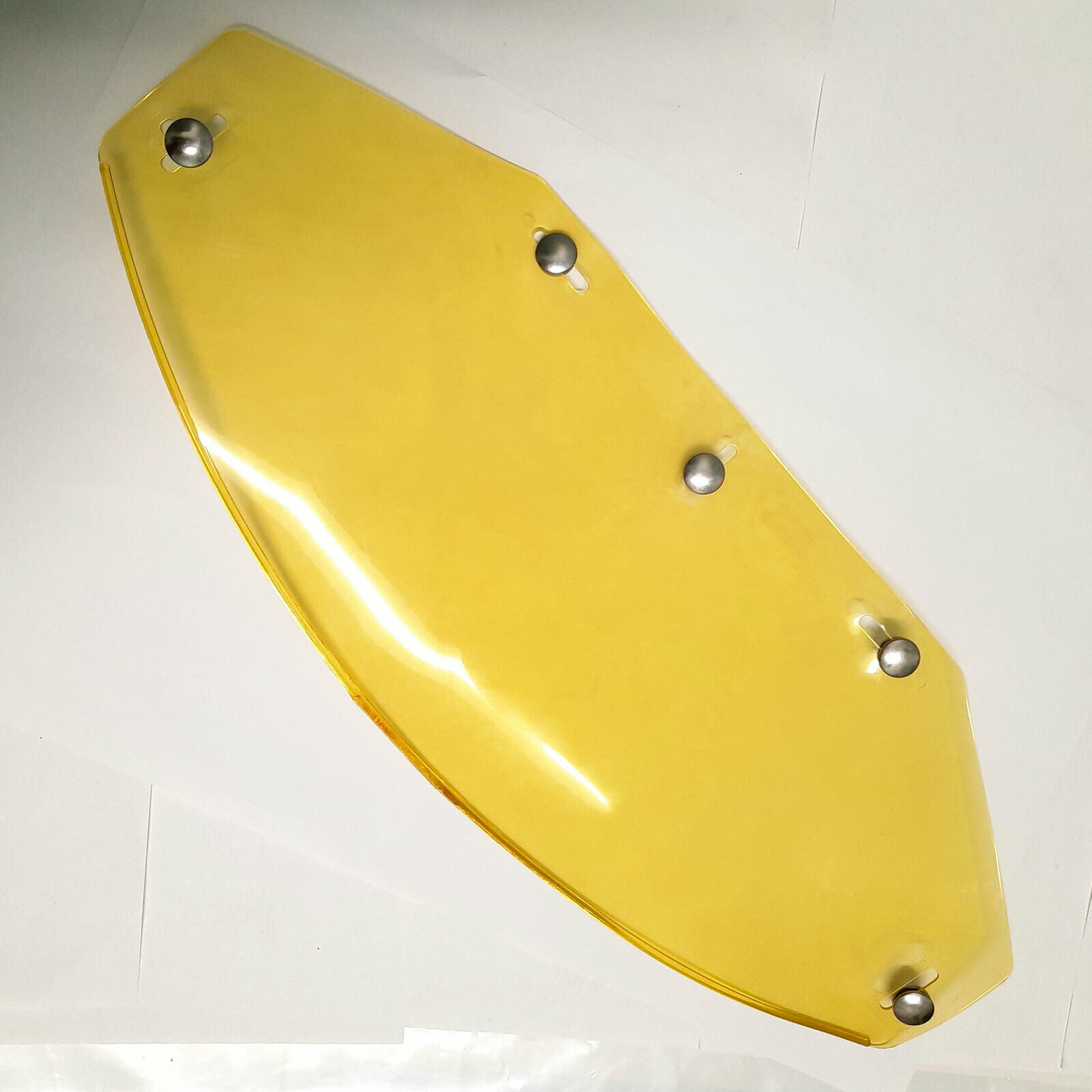 Vintage NOS Gran Prix FFS-3 Z87.1 Yellow Tint Face Shield for Helmet Made in USA - Fresh Stock Dated December 2025