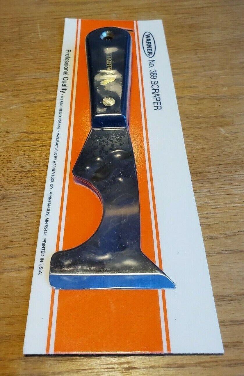 Vintage NOS Warner Accuracy Tool #389 Scraper Made in U.S.A - Fresh Stock Dated February 2026