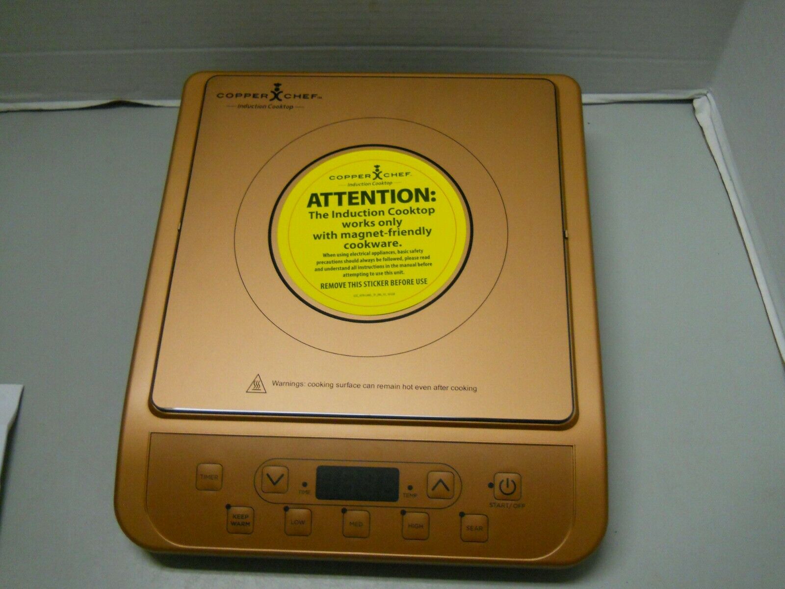 Copper Chef Induction Cooktop KC16067-00300 Copper Color 1300W New in Box - Fresh Stock Dated February 2026