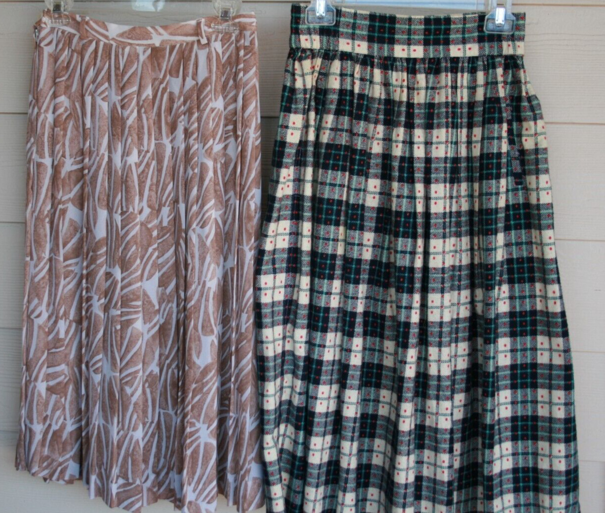 Lot of 10 Vintage Boho Hippie Pleated Circle Skirts in Flannel Cotton Poly S/M - Fresh Stock Dated March 2026