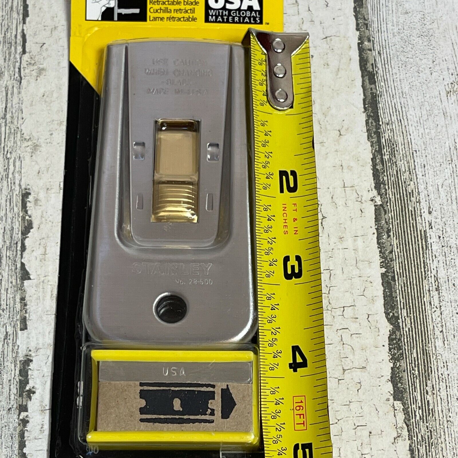 Stanley USA 28-500 Razor Blade Scraper w/ 5 Blades - Fresh Stock Dated February 2026