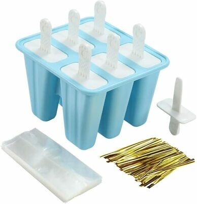 Molde De Silicona Para Helados Hacer Con 50 Palitos Maquina 6 Orificios Bandeja - Fresh Stock Dated December 2025