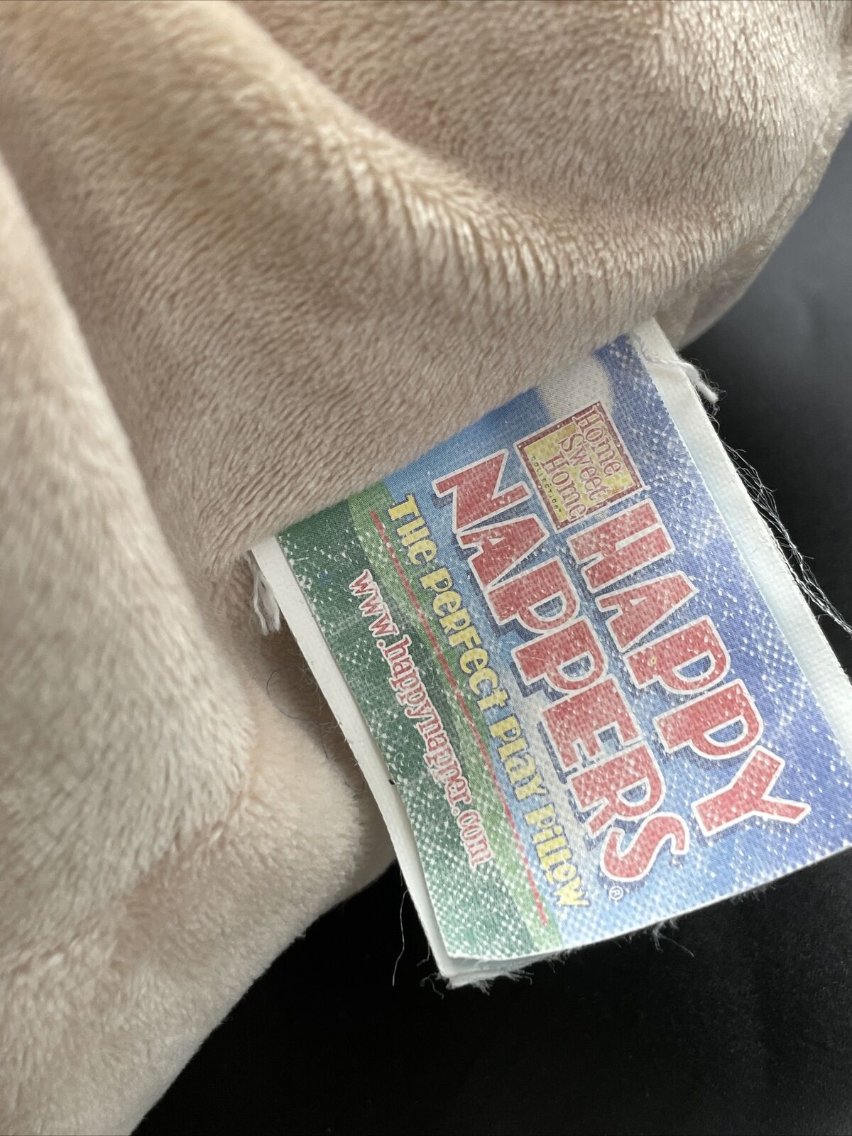 Happy Nappers Home Sweet Home Dog Perfect Play Pillow 14” x 12” Beige Doghouse - Fresh Stock Dated February 2026