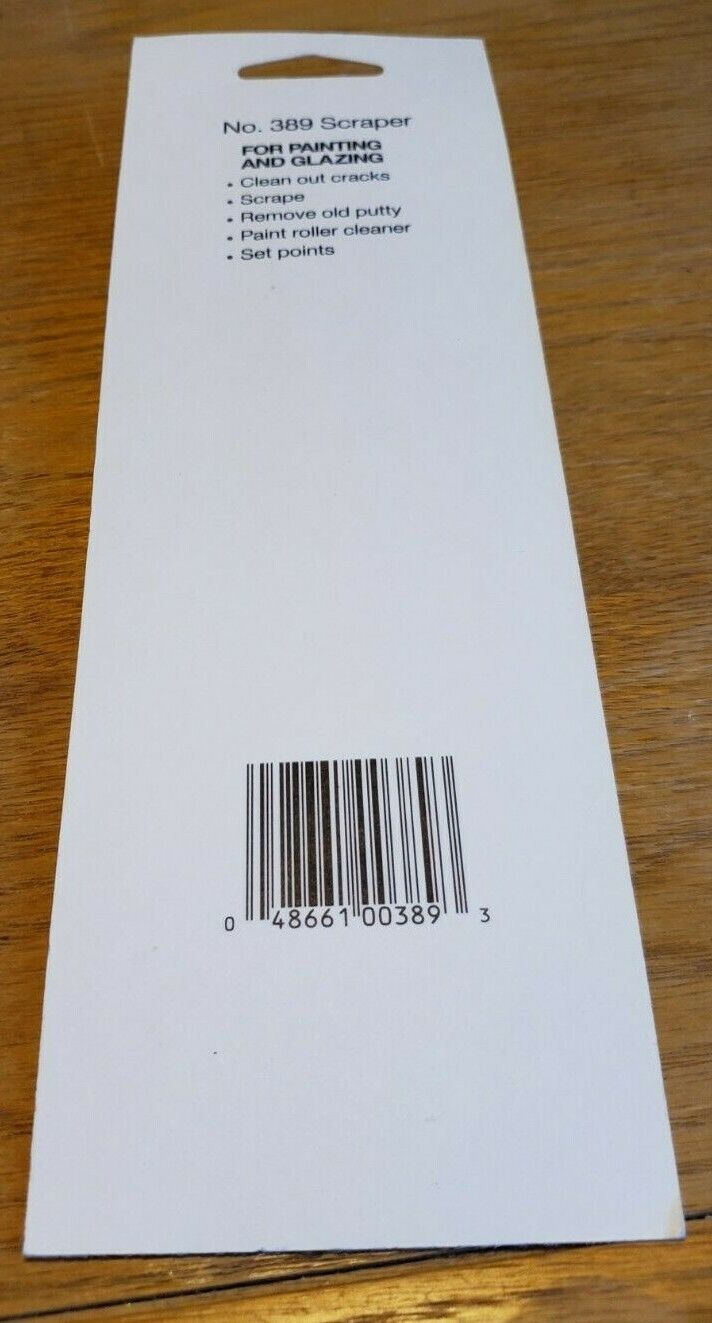 Vintage NOS Warner Accuracy Tool #389 Scraper Made in U.S.A - Fresh Stock Dated February 2026