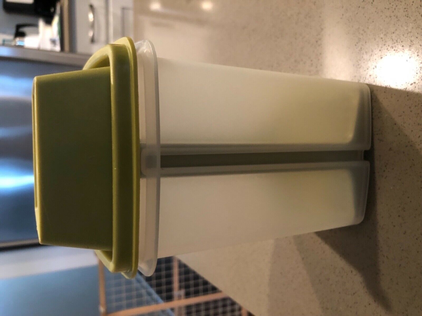 Vintage Tupperware Pickle keeper avocado green - Fresh Stock Dated February 2026