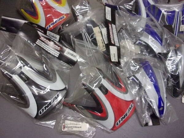 21 Assorted NOS Vintage O'Neal Helmet Parts - Fresh Stock Dated February 2026