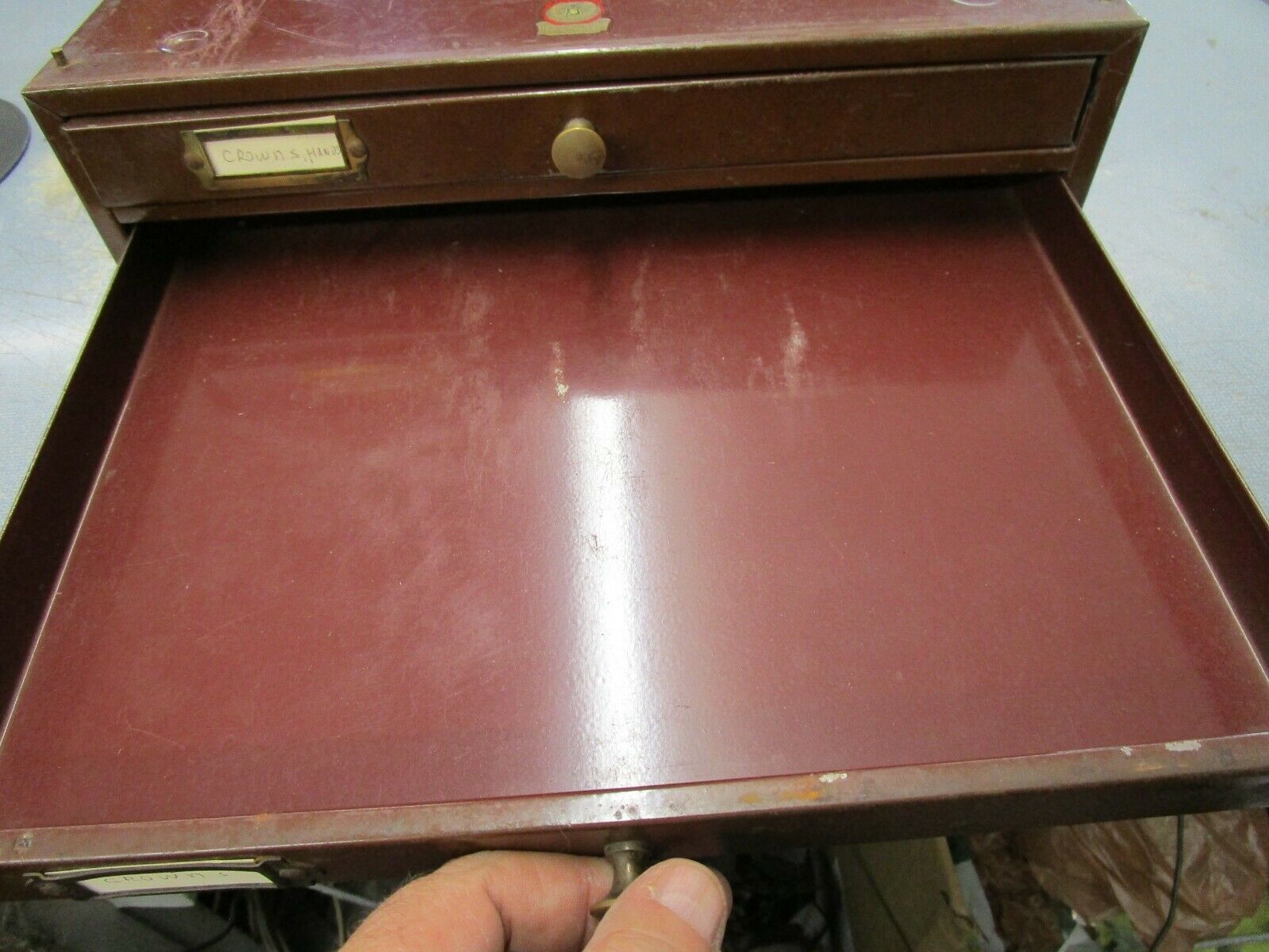 Vintage Swartchild 3 Drawer Metal Watch Parts Cabinet Watchmaker Repair Parts - Fresh Stock Dated February 2026