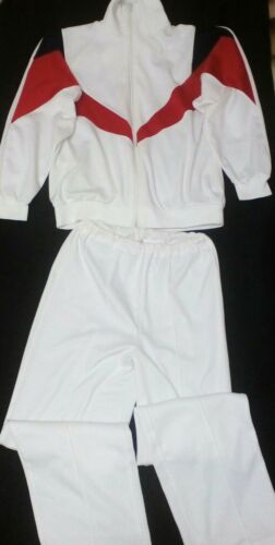 Vintage  Soviet women's white tracksuit  USSR 1980s - Fresh Stock Dated February 2026