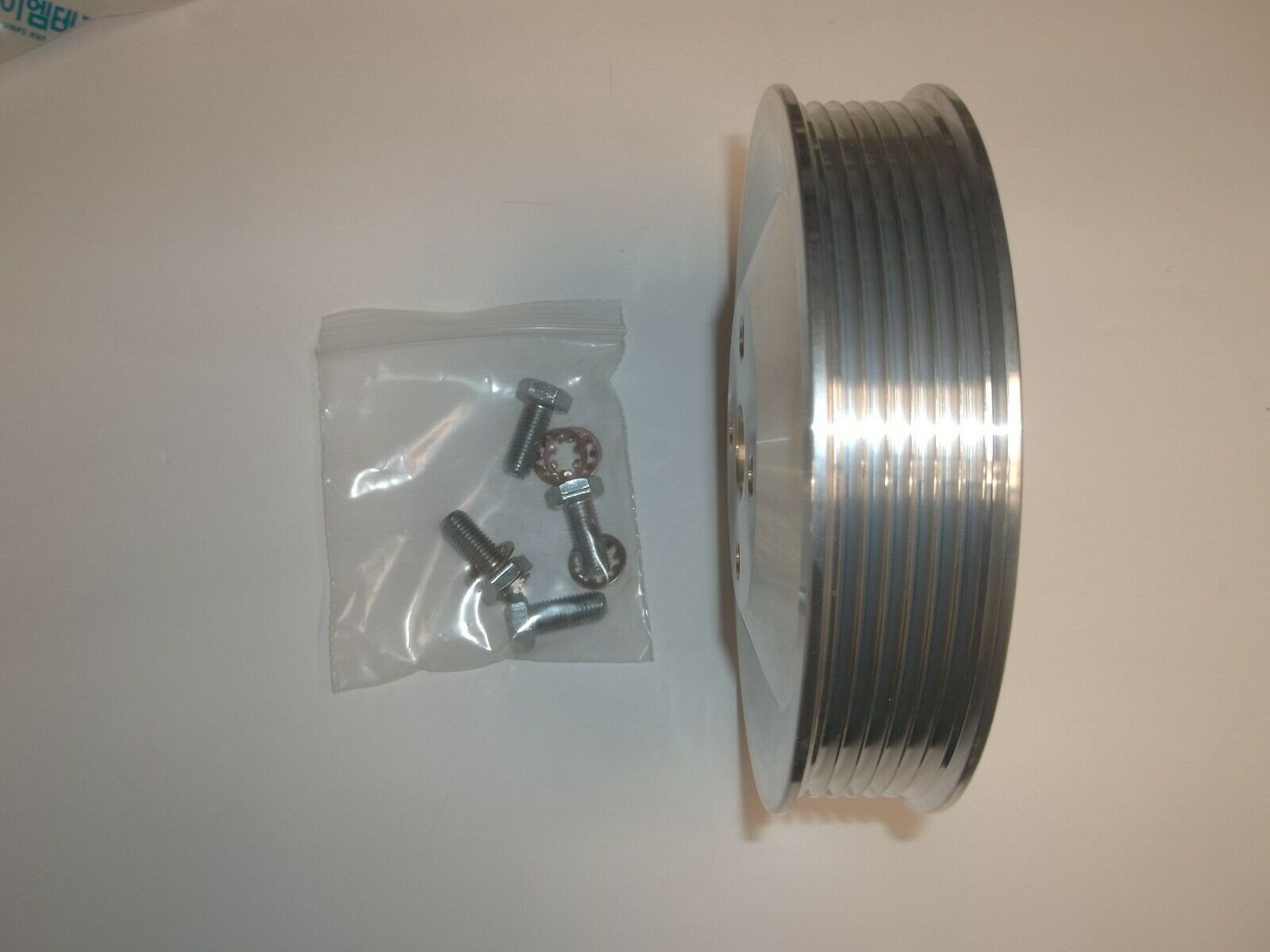 ALUMINUM BOLT ON MERCRUISER SEA WATER PUMP PULLEY SERPENTINE BELT - Fresh Stock Dated February 2026