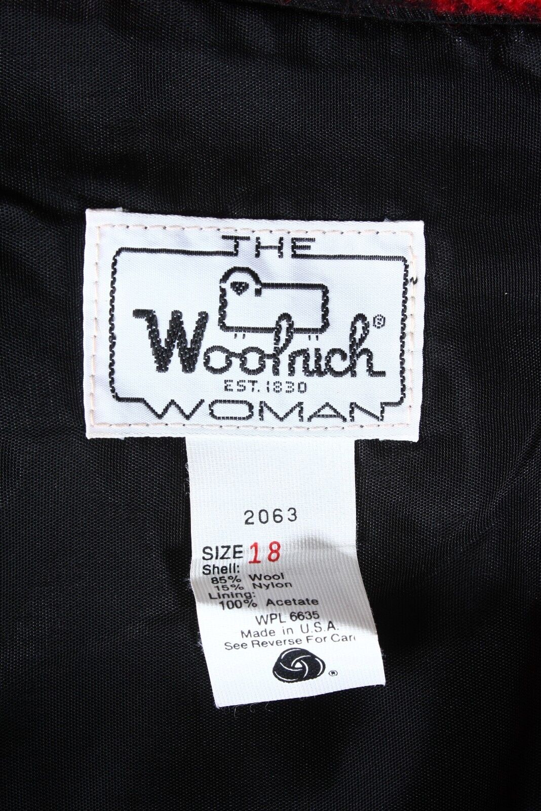 Vtg Button Front Wrap Woolrich Red Black Plaid A-Line Wool Skirt Pockets Lined - Fresh Stock Dated March 2026