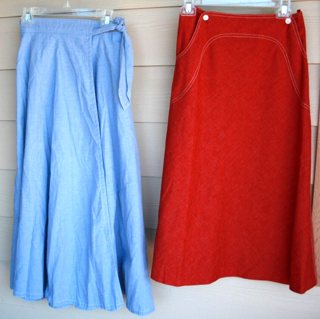 Lot of 10 Vintage Boho Hippie Pleated Circle Skirts in Flannel Cotton Poly S/M - Fresh Stock Dated March 2026