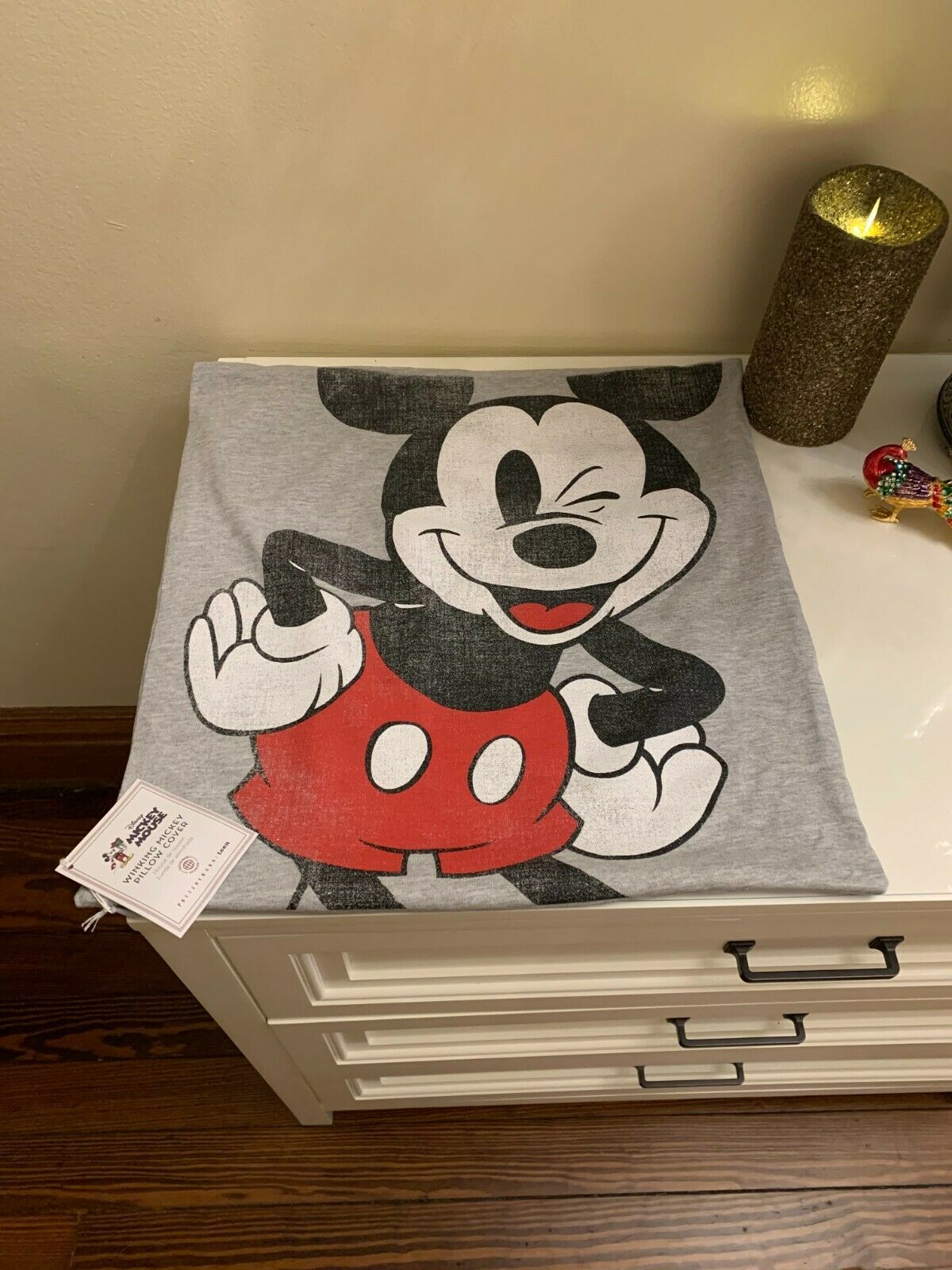 Pottery Barn MICKEY MOUSE pillow cover Disney wink vintage sham holiday gift 18