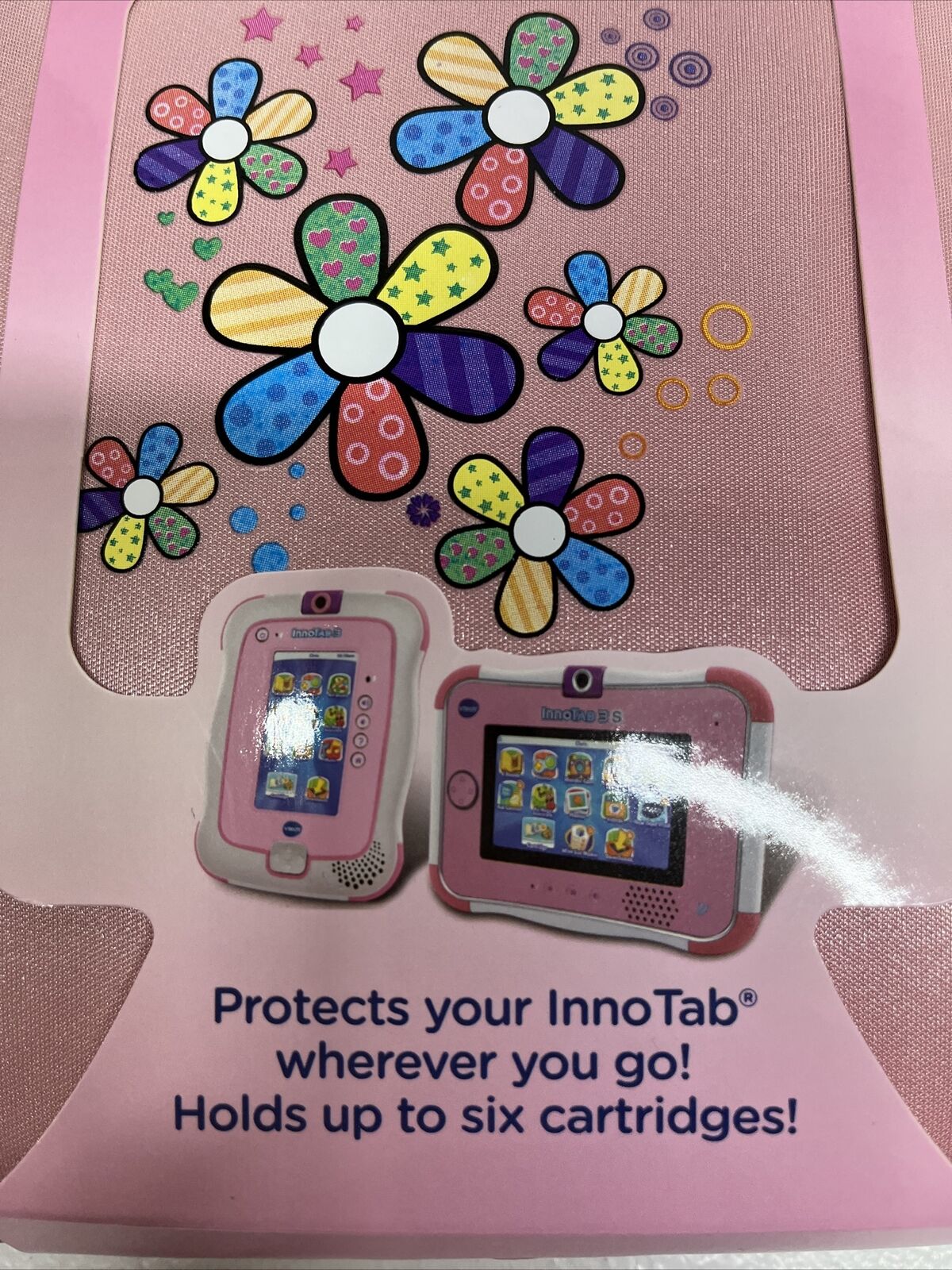 Vtech Innotab Storage Tote, Pink & Purple - Holds up to 6 cartridges - Fresh Stock Dated February 2026