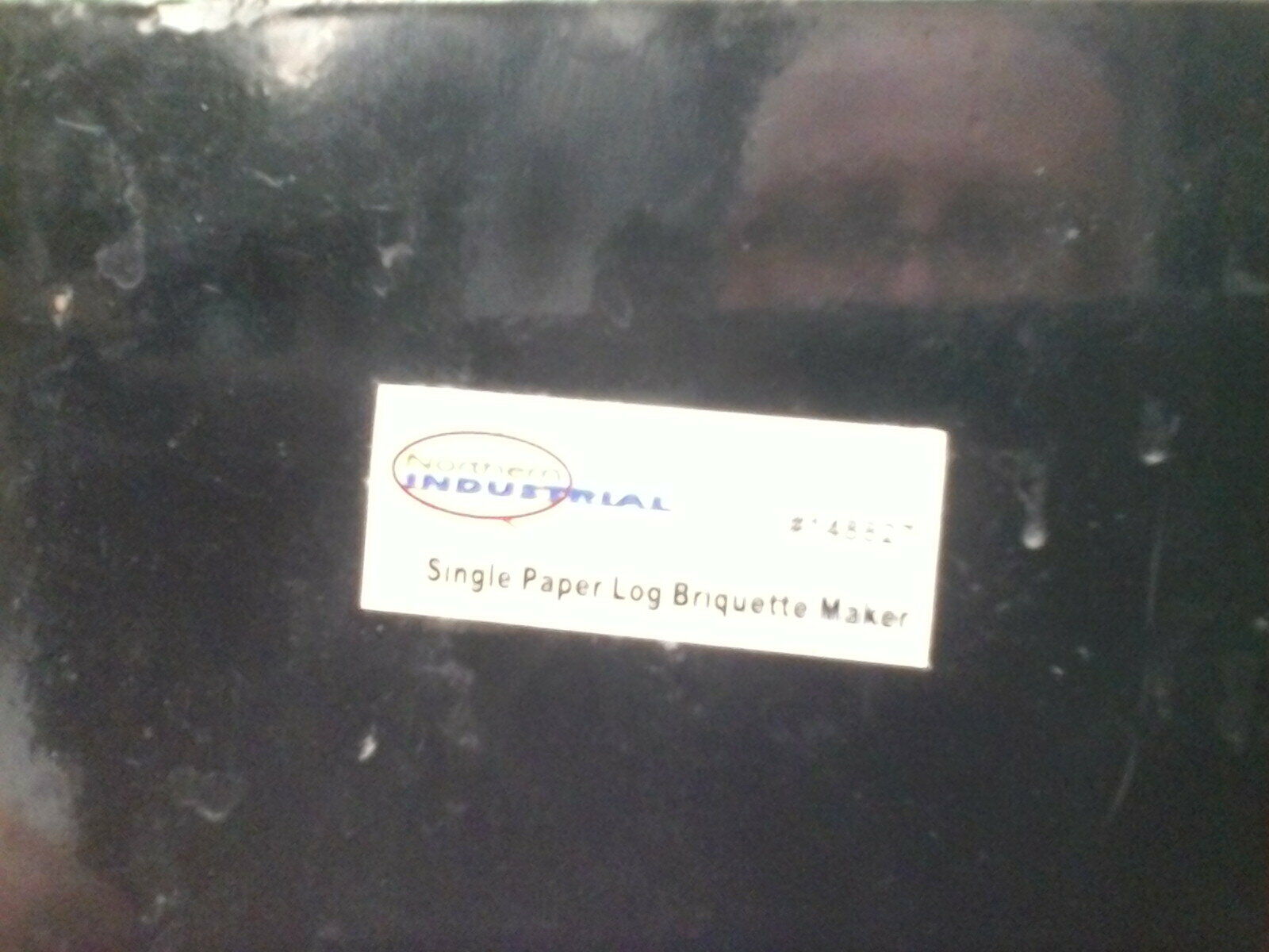 NORTHERN INDUSTRIAL TOOLS SINGLE PAPER LOG BRIQUETTE MAKER EXCELLENT - Fresh Stock Dated December 2025