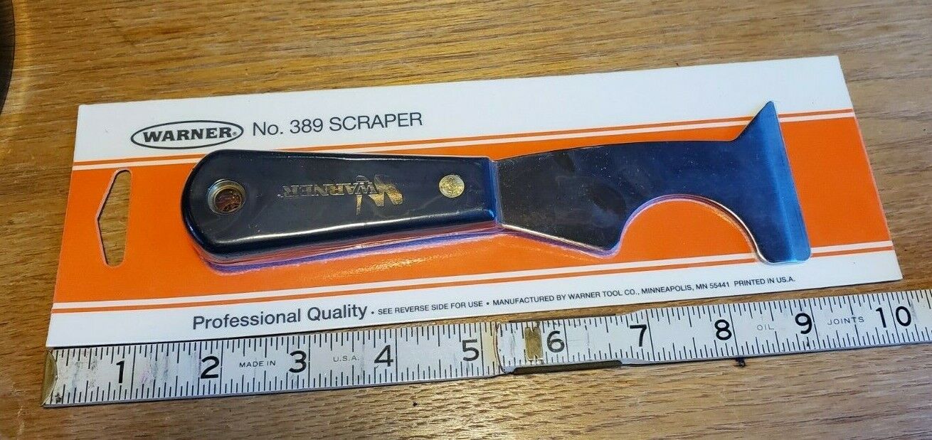 Vintage NOS Warner Accuracy Tool #389 Scraper Made in U.S.A - Fresh Stock Dated February 2026
