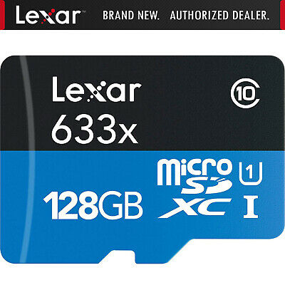 Lexar High-Performance 633x microSDHC/microSDXC UHS-I 128GB Memory Card - Fresh Stock Dated February 2026