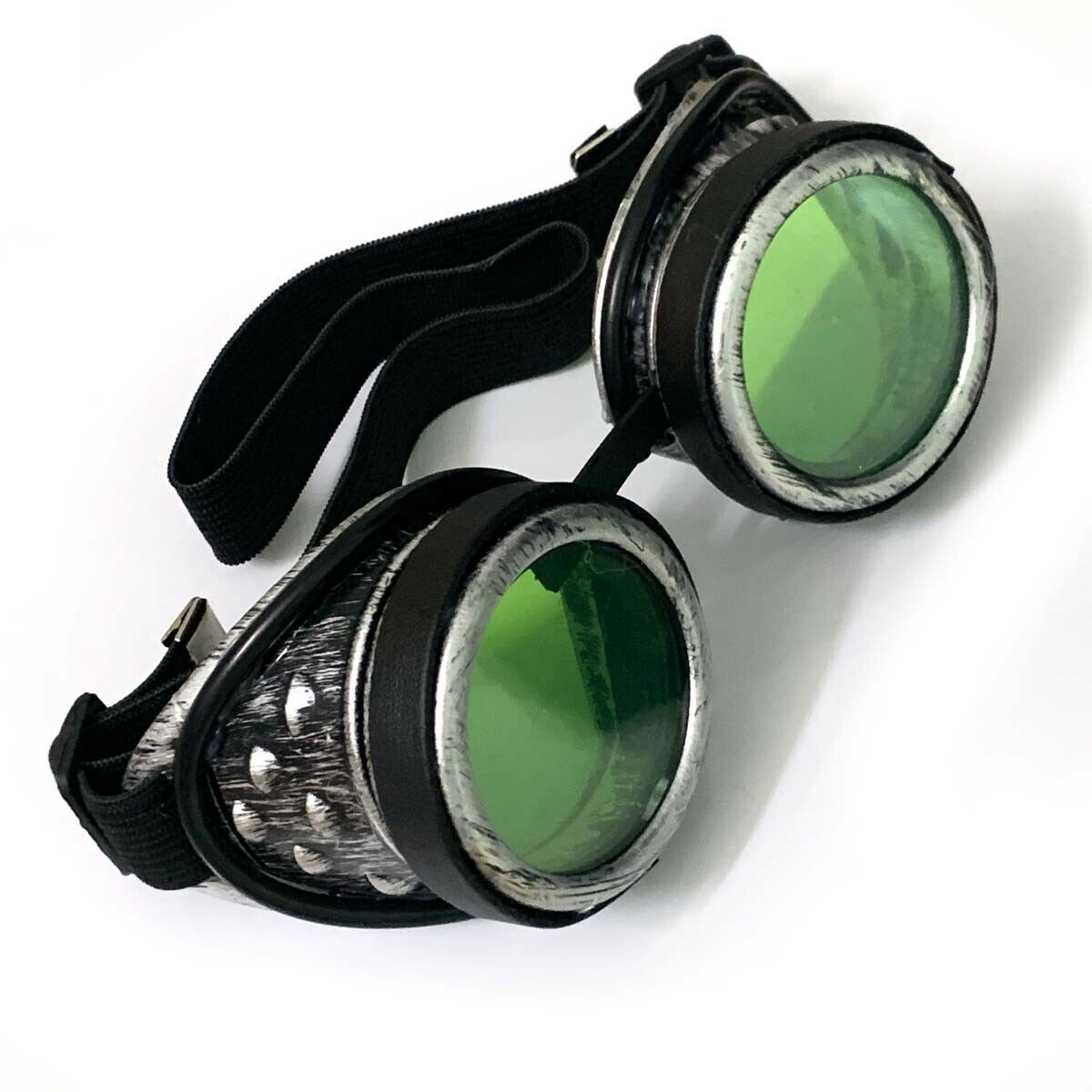 Steampunk Goggles Vintage Cosplay Party Biker Hip Hop Googles - Fresh Stock Dated February 2026