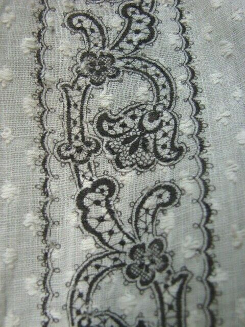 ANTIQUE VICTORIAN TOP STITCHED & TULIP PRINT SWEEPING BUSTLE SKIRT - Fresh Stock Dated February 2026