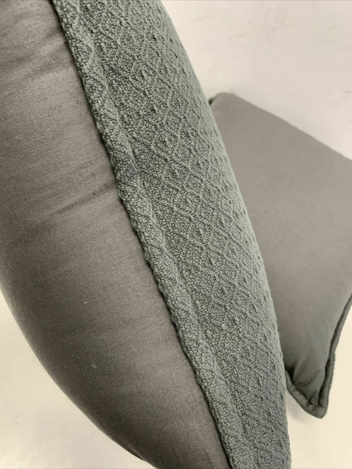 Pottery Barn Mini Diamond Decorative Pillow 16x16 Gray NEW Cotton    2-PACK - Fresh Stock Dated December 2025