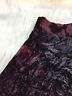 Vintage 90s Womens Red Maroon Crushed Velvet Side Slit Skirt Goth Sexy - Fresh Stock Dated February 2026