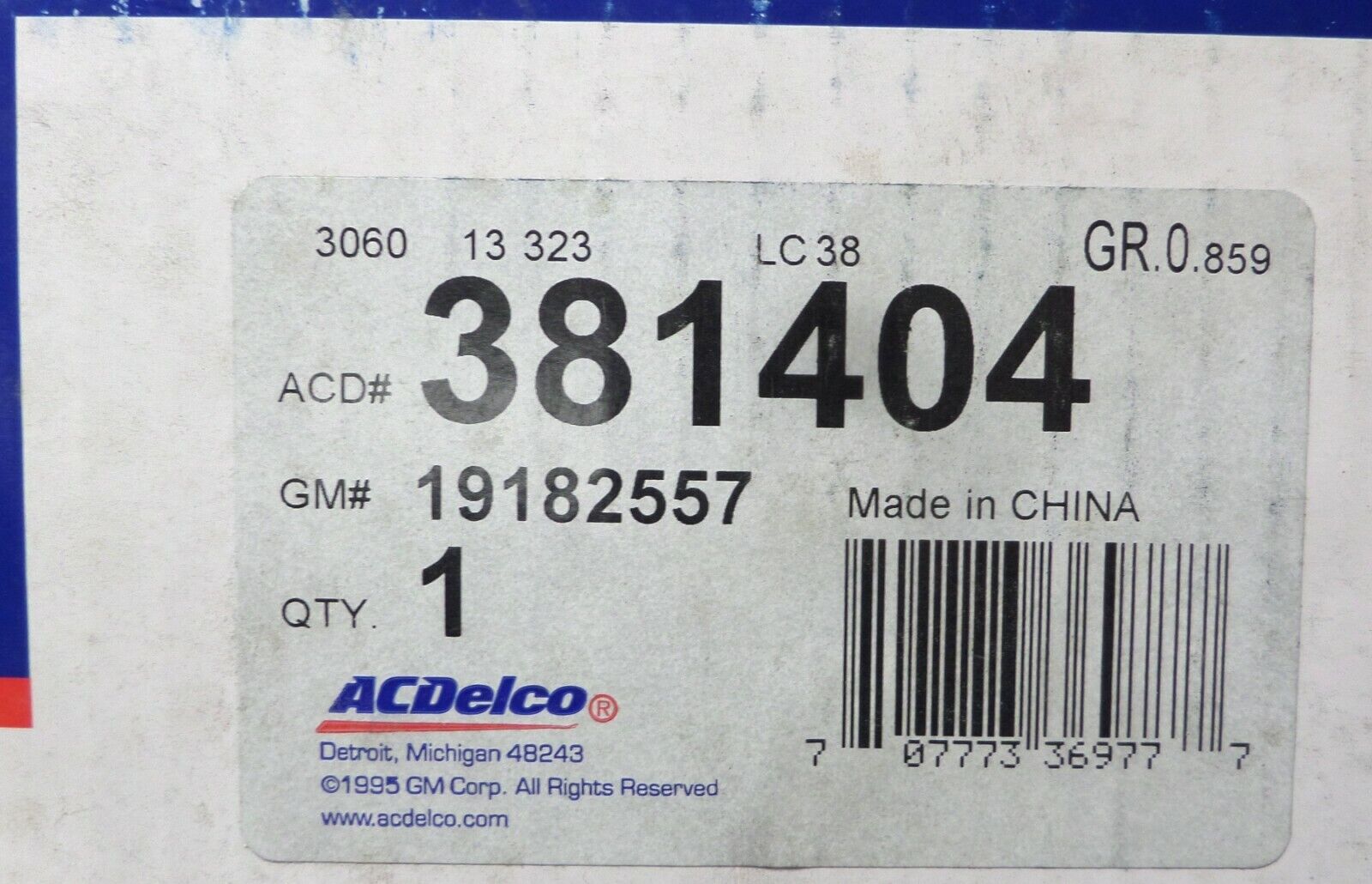 381404 AcDelco Manual Transmission Clutch Kit Hyundai Elantra Tiburon 1.8L 2.0L - Fresh Stock Dated February 2026