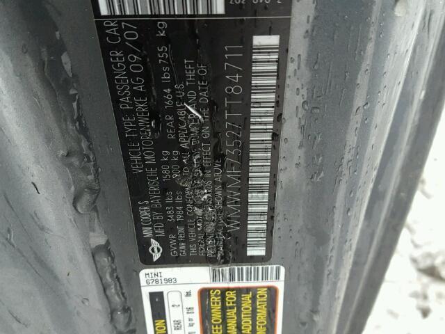 Used Manual Transmission Assembly fits  2007  Mini cooper MT  HT S model 6 s - Fresh Stock Dated December 2025