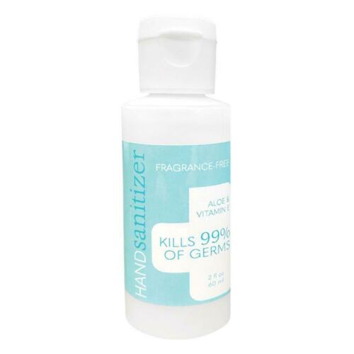 Hand Sanitizer Aloe & Vitamin E 2fl oz 5-Pack Kills Germs Made in USA CHOP - Fresh Stock Dated February 2026