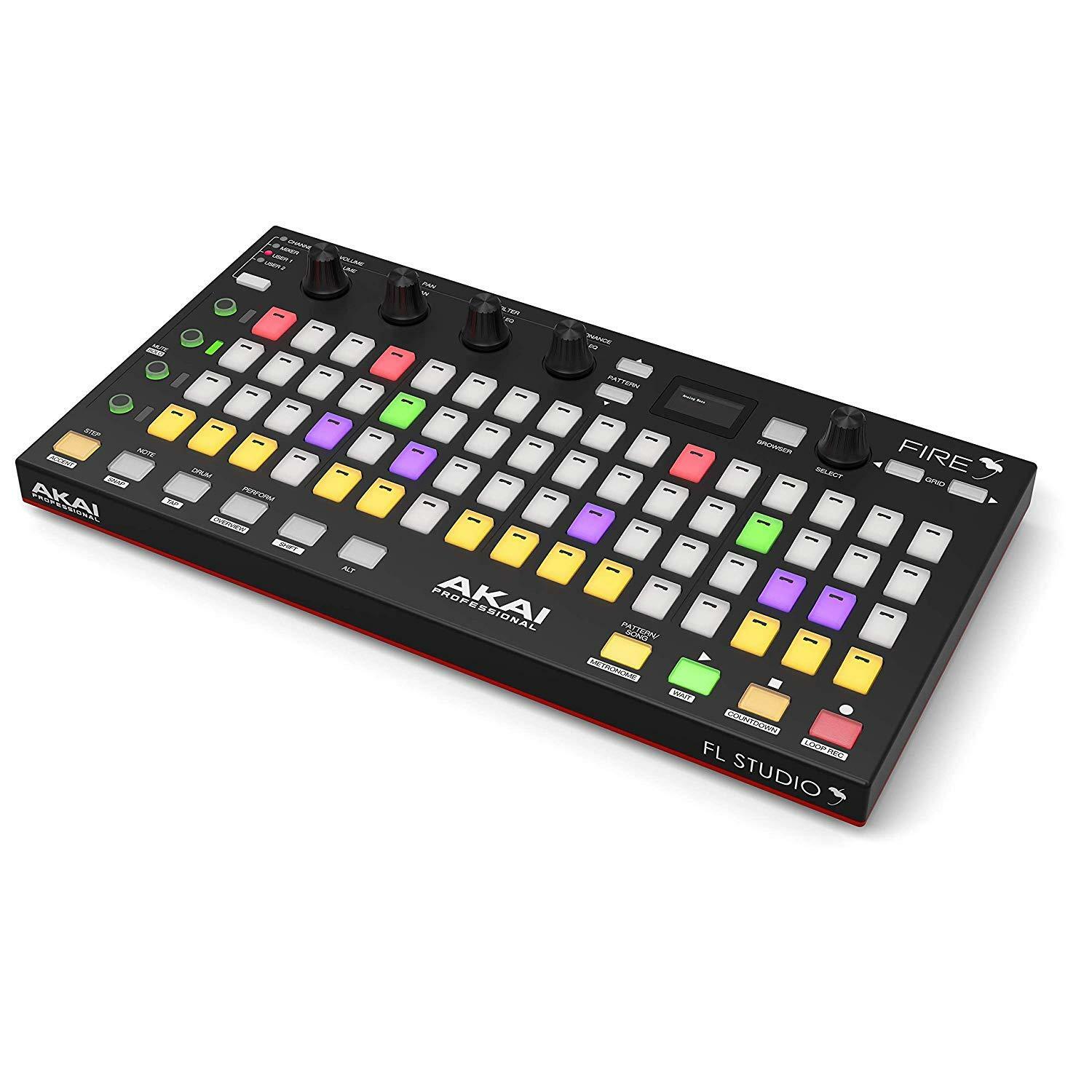 Akai Professional Fire FL Studio Controller + Gator Bag + 4 Port USB Hub & More - Fresh Stock Dated February 2026