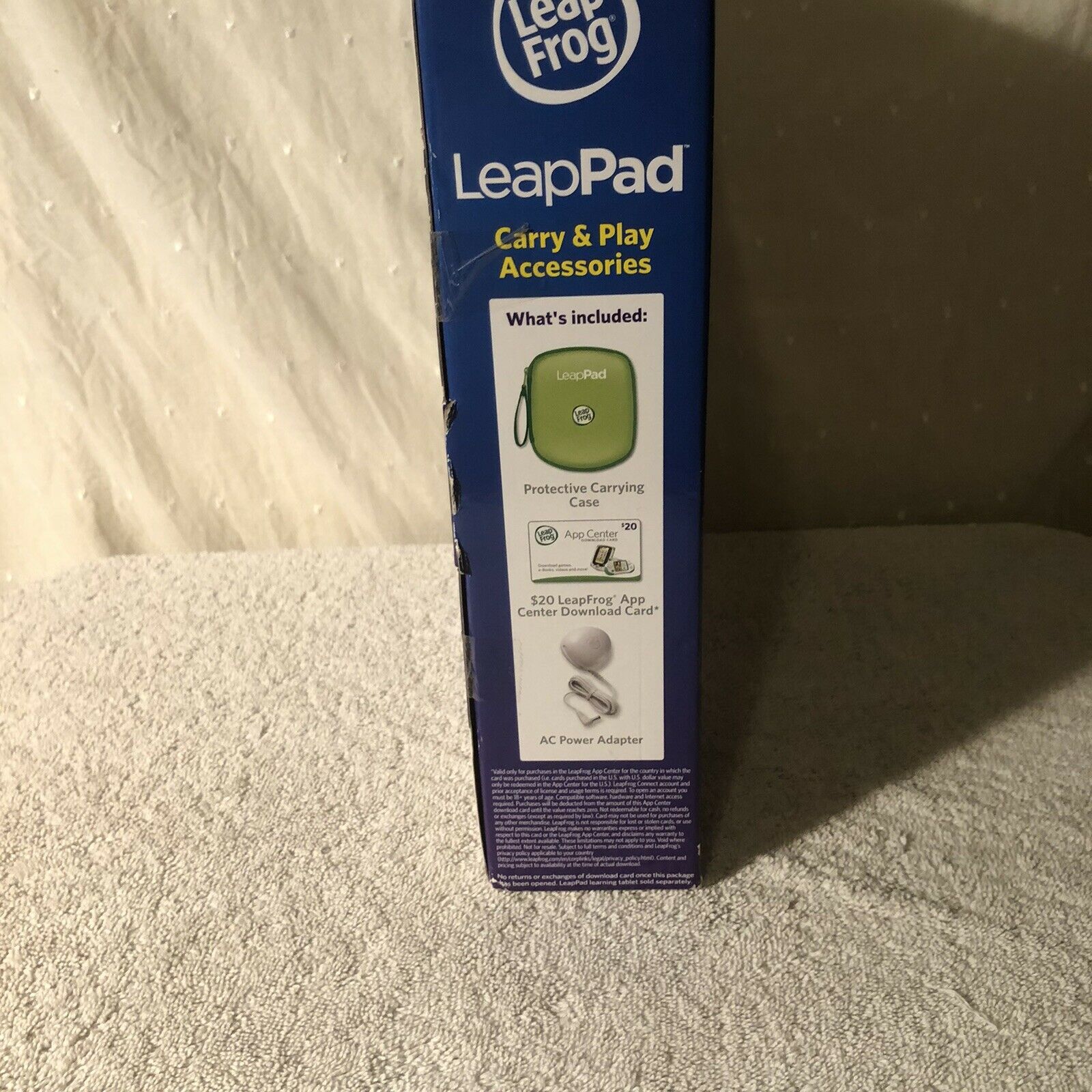 LeapPad Carry PURPLE & Play Accessories Case, Adapter,  App Card New in Box - Fresh Stock Dated February 2026