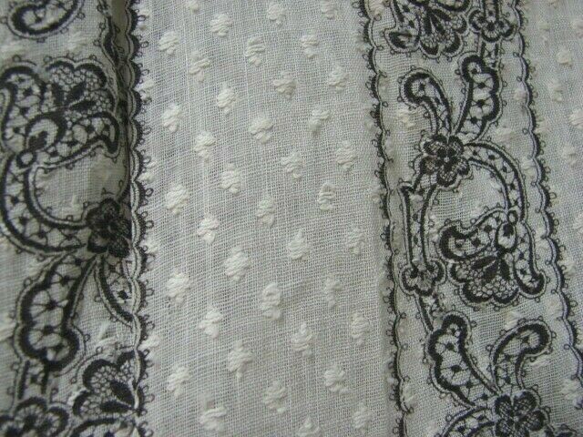 ANTIQUE VICTORIAN TOP STITCHED & TULIP PRINT SWEEPING BUSTLE SKIRT - Fresh Stock Dated February 2026