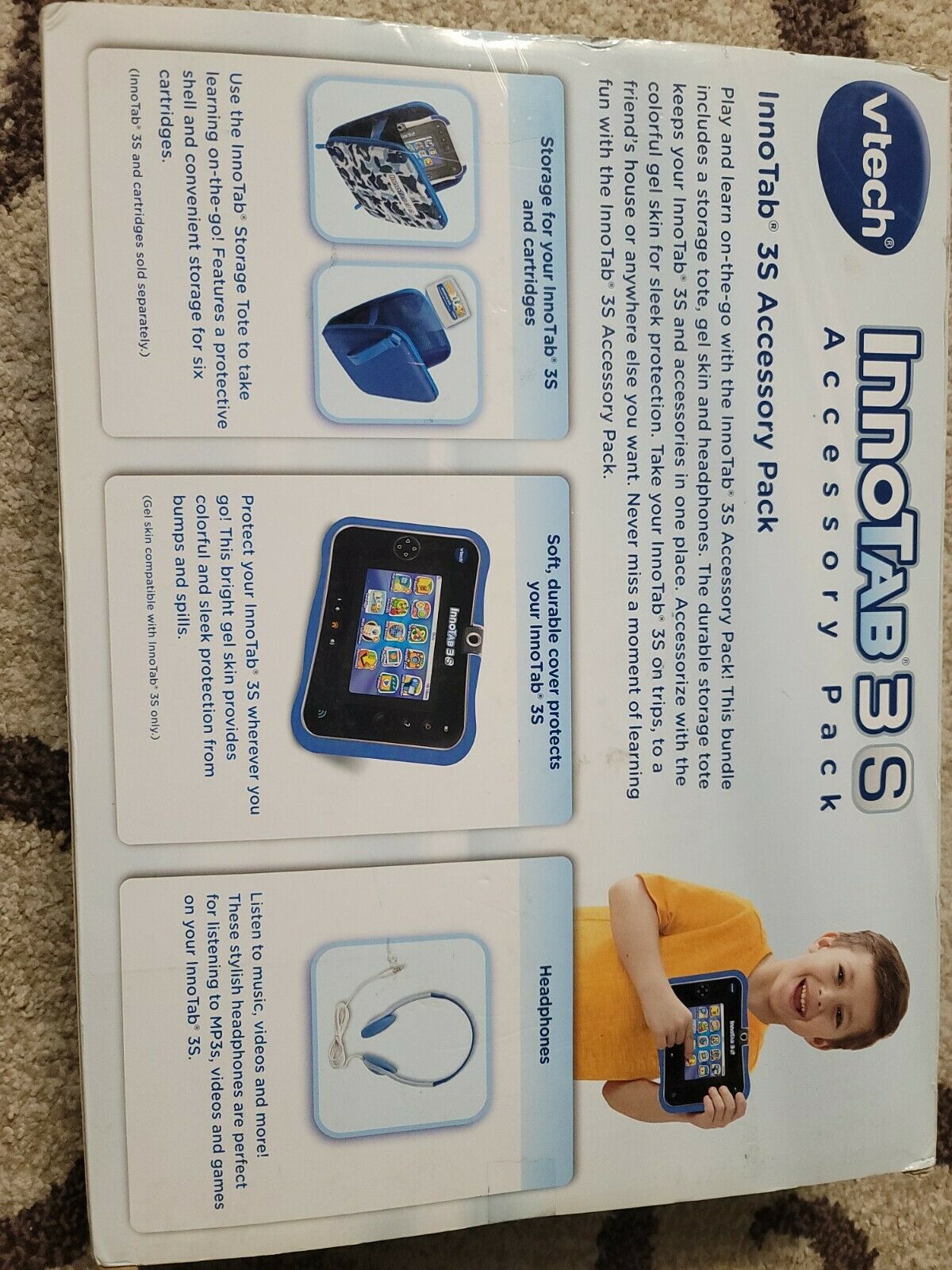 Vtech InnoTab 3S Blue Camo Learning System 3 S Accessory pack - Fresh Stock Dated February 2026