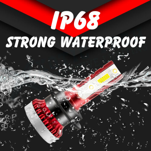 Xenon White 6000K 80W LED Bulbs Headlight For Kawasaki Ninja 300 650 ZX6R - Fresh Stock Dated February 2026