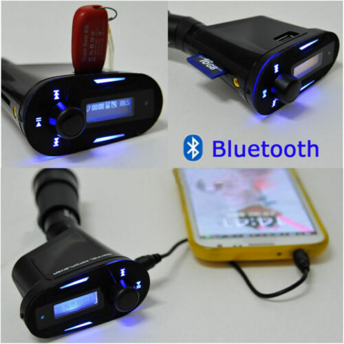 Bluetooth Wireless Car Kit FM Transmitter LCD Auto MP3 Player SD USB BT Remote - Fresh Stock Dated December 2025