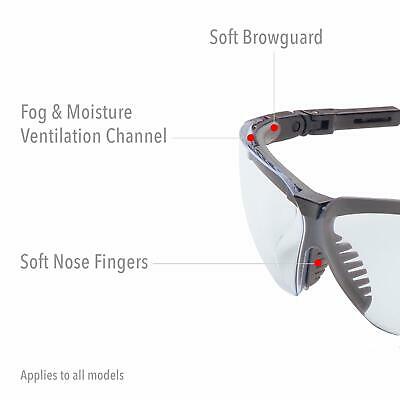 Uvex by Honeywell Genesis Safety Glasses, Black Frame with SCT-Reflect 50 Len... - Fresh Stock Dated February 2026