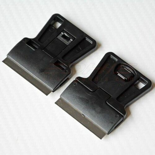 EHDIS 3pcs Mini Razor Scraper With Steel Blade  Black Auto Car Film Squeegee Cut - Fresh Stock Dated February 2026