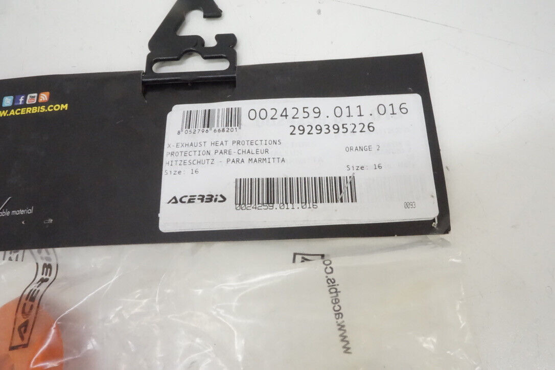 KTM Acerbis X-Exhaust Heat Shield  2929395226 Orange 250 350 450 M7 - Fresh Stock Dated February 2026
